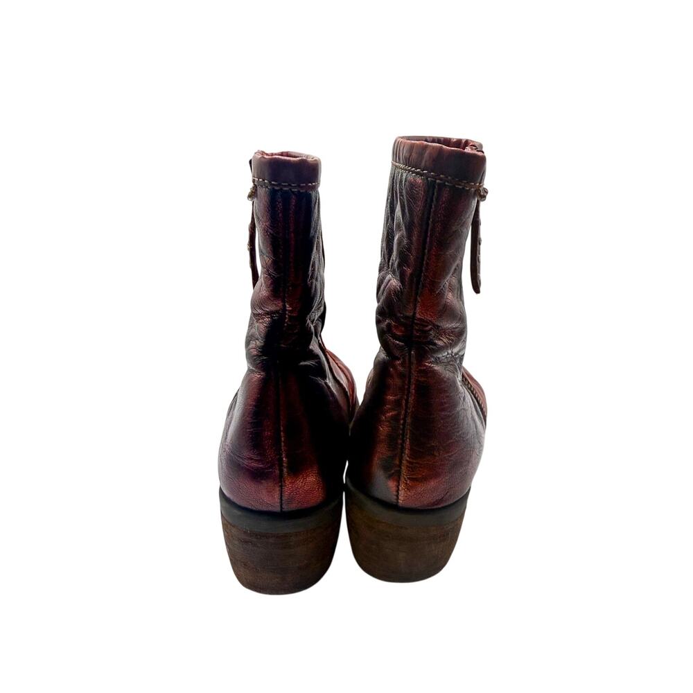 Pikolinos Size 37 soft leather heeled booties - Picture 5 of 9